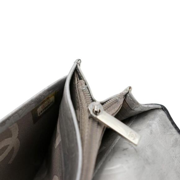 Chanel Cambon Silver Big CC Monogram Quilted Lambskin Wallet CC-W0209N-0006 - Picture 9 of 9